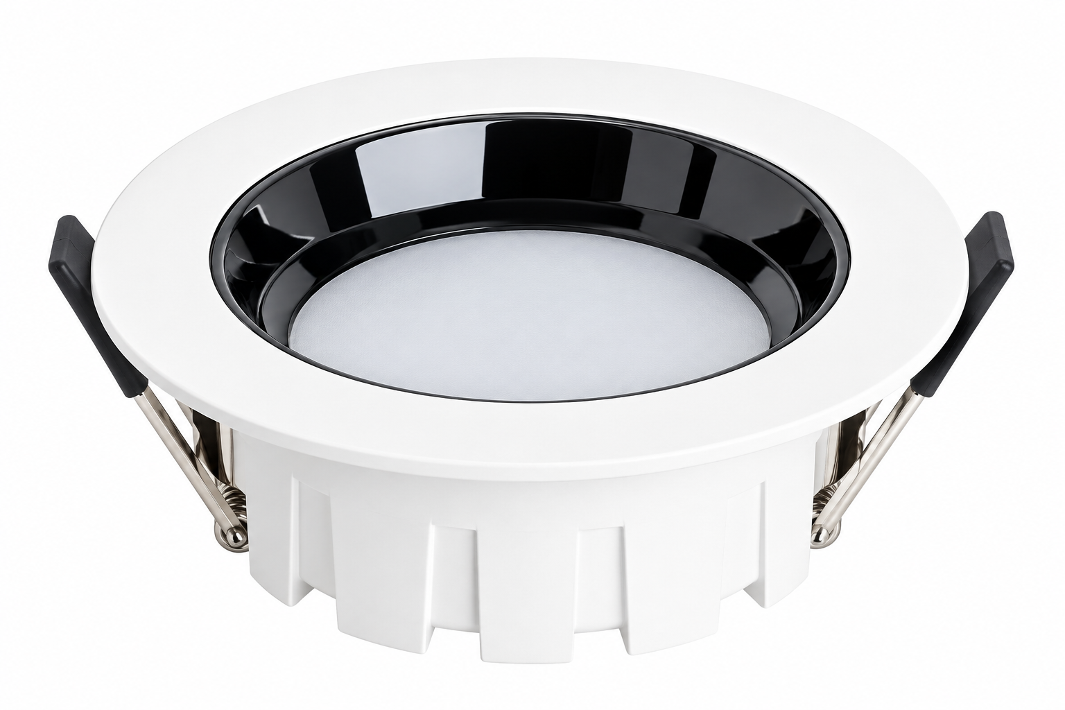 BLACK-BAFFLE-DOWNLIGHT Einbau-Downlight mit schwarzer Blende Aluminum